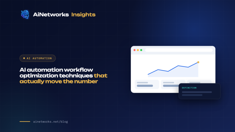AI automation workflow optimization techniques that actually move the number