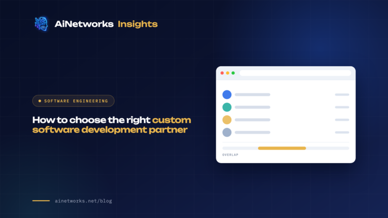 How to choose the right custom software development partner
