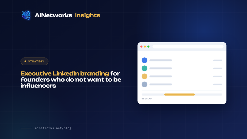 Executive LinkedIn branding for founders who do not want to be influencers