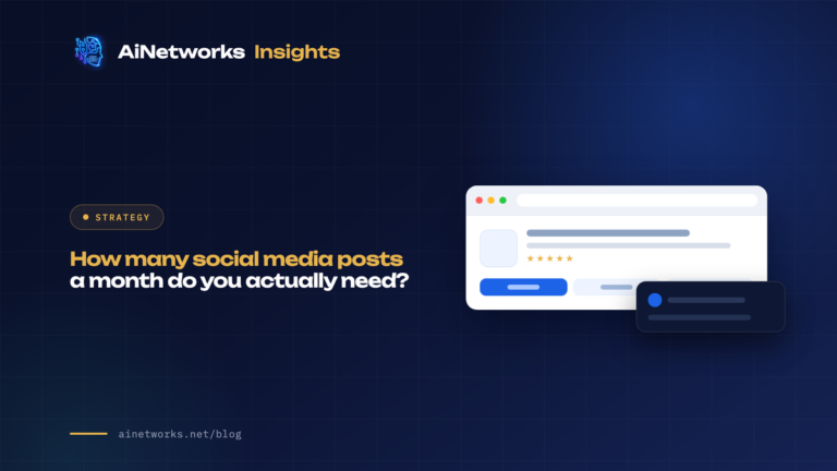 How many social media posts a month do you actually need?