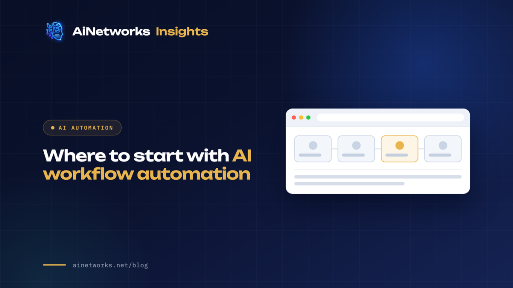 Where to start with AI workflow automation
